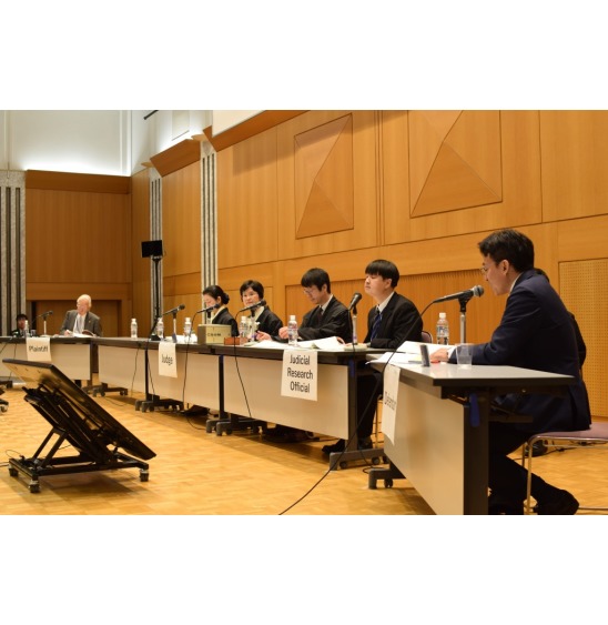 image2:Scene of mock trials and panel discussions