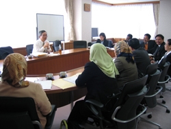 image:receiving a brief lecture from judges
