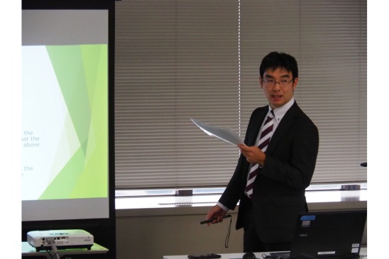 画像：熊谷大輔判事 プレゼンテーション